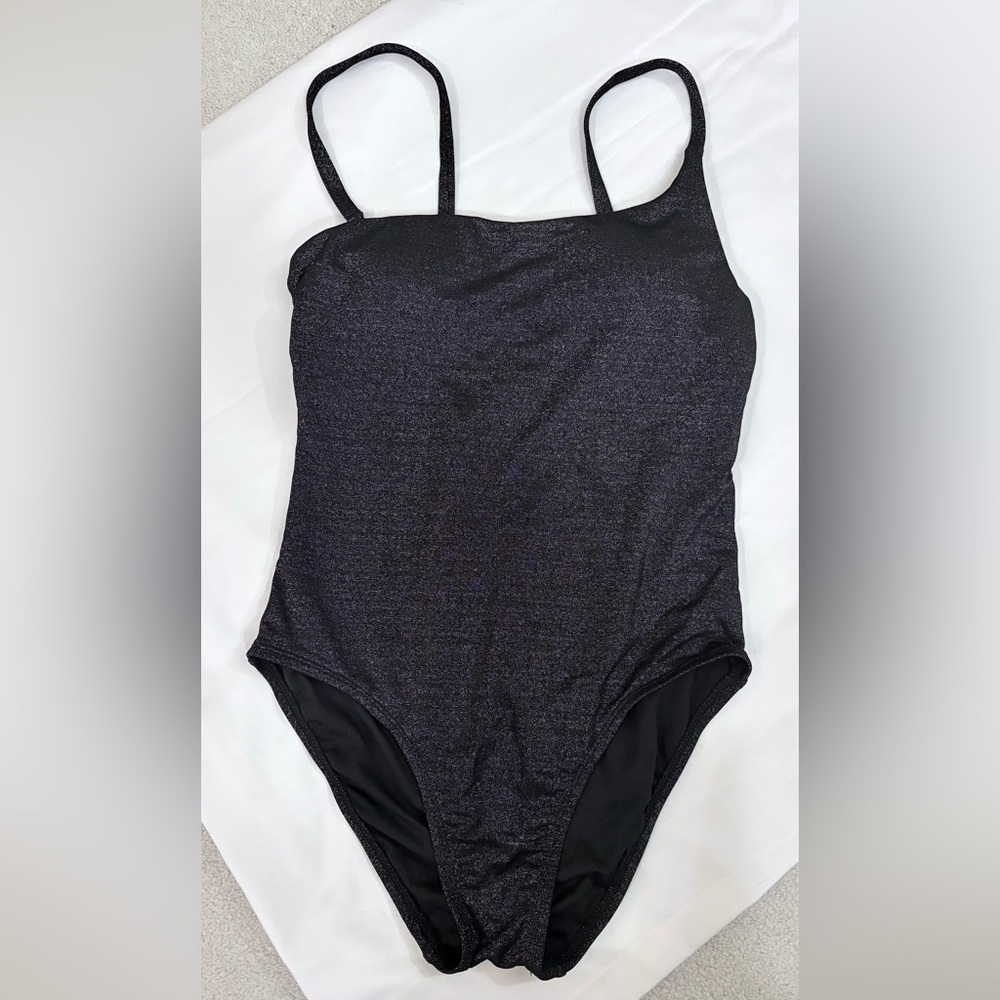 Freshwater One Piece Black Shimmer Swimsuit